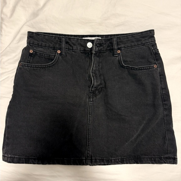 Mango Dark Denim Mini Skirt Small - Picture 2 of 5
